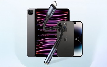BOSTE ADAPTER PRZEJŚCIÓWKA AUDIO LIGHTNING DO IPHONE - MINI JACK AUX 12CM