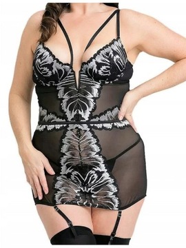 4736 LOVEHONEY Fifty Shades sexy gorset 46/48 50 TWARZY GREYA