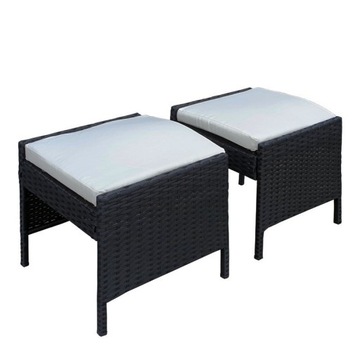 САДОВАЯ МЕБЕЛЬ ИЗ РОТАНГА, СТОЛ, ДИВАН, 2 СТУЛА, 2 ПУФА