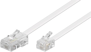 Kabel modularny RJ45 (8P4C) - RJ11/RJ14 (6P4C) 6 m