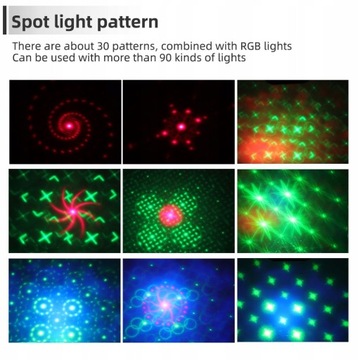 60 УЗОРОВ RGB ДИСКО-СВЕТ ЛАЗЕР RGB Рождество