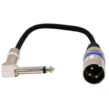 Разъем XLR для вилки 6,35 мм, 1/4 дюйма, 90 градусов, штекер