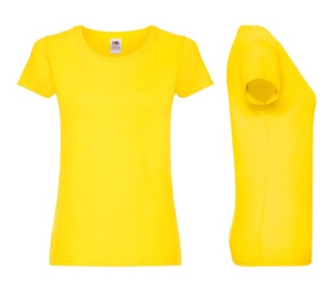 DAMSKA KOSZULKA T-SHIRT FRUIT fc yellow S