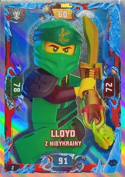 LEGO NINJAGO - KARTA Odblaskowa Seria 5 nr 002
