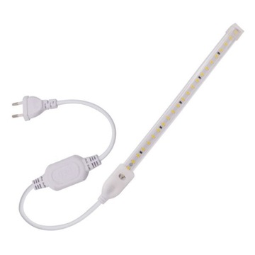 СВЕТОДИОДНАЯ ЛЕНТА 230В 2835 ТЕПЛАЯ ОБРЕЗКА КАЖДЫЕ 20 СМ ЩЕЛЧОК