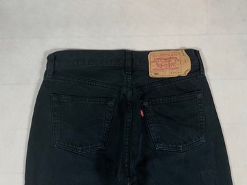 Levis Spodnie Jeansy Męskie Czarne 501 W30 L34