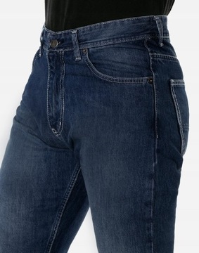 Długie Spodnie Jeansy Granatowe Męskie Dżinsy Texasy HUNTER 777/SN3 W35 L36