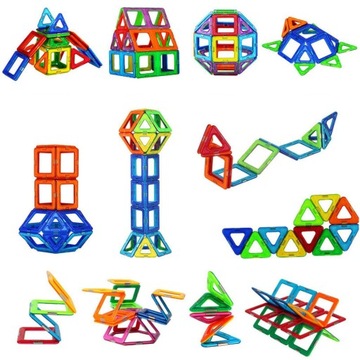 НАБОР МАГНИТНЫХ КОНСТРУКТОРОВ 119 EL МАГНИТНЫЕ ПЛАСТИНКИ ДЛЯ ДЕТЕЙ