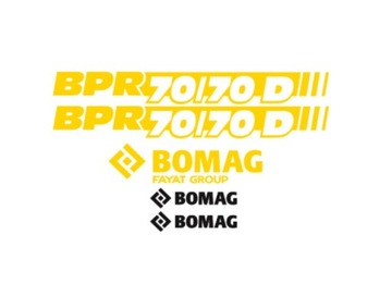 Naklejki oklejenie BOMAG 70/70D