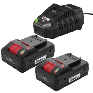 2x Akumulator SMART 4ah + szybka ładowarka 4.5A 120W PARKSIDE Zestaw 20V