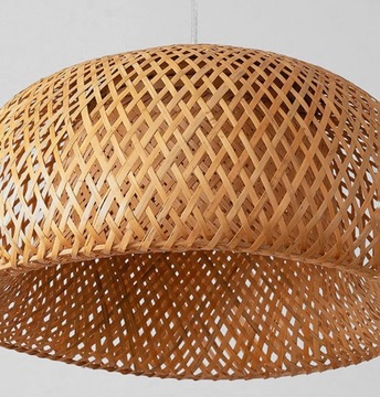 ПОДВЕСНОЙ СВЕТИЛЬНИК БАМБУКОВЫЙ E27 БОХО В УПАКОВКЕ 38см