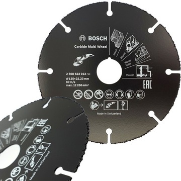 BOSCH tarcza 125 drewna plastiku płyt GK wiórowych