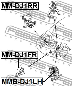 ULOŽENÍ MOTORU FEBEST MMB-DJ1LH