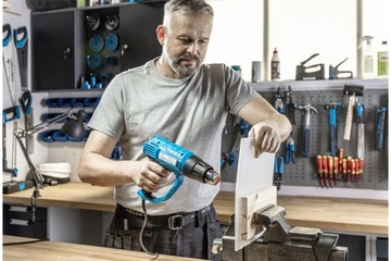ТЕПЛОВАЯ ПИСТОКА HOGERT 2000ВТ 2-ШЕСТЕРНЕВАЯ 50-600°C ЖК-дисплей 12-рег.