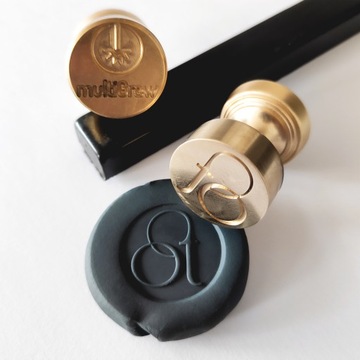 Stempel do laku 40mm MOSIĄDZ referentka +Twoje logo, tekst, grafika, HERB