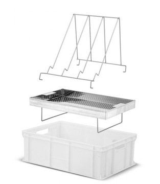 Ванна для раскупоривания рамок с ситом из нержавеющей стали