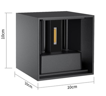 ФАСАДНЫЙ НАСТЕННЫЙ СВЕТИЛЬНИК НАРУЖНЫЙ СВЕТОДИОДНЫЙ НАСТЕННЫЙ СВЕТИЛЬНИК 6ВТ IP65 UP BOTTOM LOFT