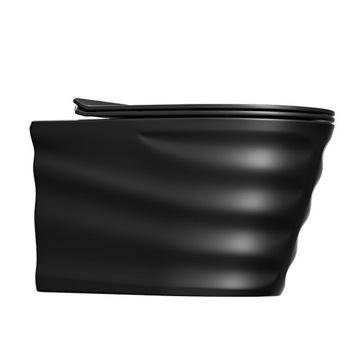 ПОДВЕСНОЙ УНИТАЗ ТОРНАДО СКАЛ-MTB МАТОВЫЙ ЧЕРНЫЙ МЕДЛЕННО ЗАКРЫВАЮЩЕЕ СИДЕНЬЕ ДЮРОПЛАСТ