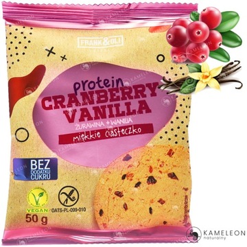 WEGAŃSKIE CIASTKA BEZ CUKRU GLUTENU MIX SMAKÓW 50G x8 400G FRANK &OLI