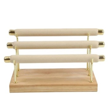 Черная, зеленая, бежевая трехслойная деревянная съемная подставка для инструментов