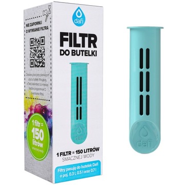 Filtr do butelki bidonu Dafi SOLID STEEL SOFT turkusowy 1 szt