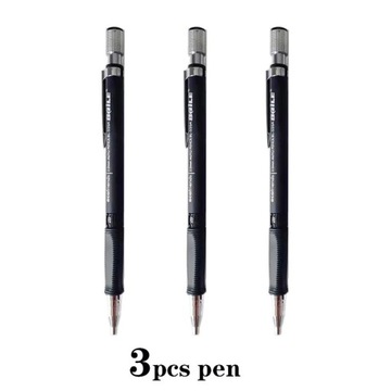 Автоматический механический пластиковый карандаш 2,0 мм, 12 цветов, нескользящая ручка для эскизов 2B