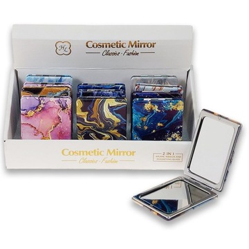 595194 ЗЕРКАЛО КАРМАННОЕ 8,5x6 см МИКС УЗОРОВ ADAR