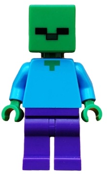 LEGO Minecraft Minifigurka Zombie min010