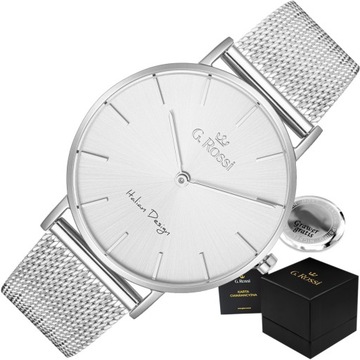 Klasyczny zegarek damski G. Rossi CAMILA mesh +BOX