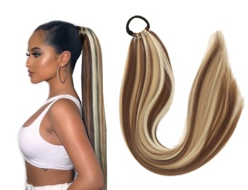 Doczepiany Kucyk Kuc AFROGUMKA 60CM 100G KITKA twist