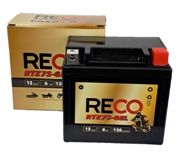 Akumulator żelowy Reco YTX5L-BS RTZ7S-GEL YTZ7S-BS 12V 6Ah 130A QUAD SKUTER