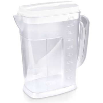 ПЛАСТИКОВЫЙ кувшин для напитков с крышкой-холодильником, узкий, 2,25л.