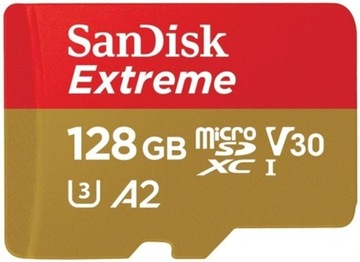 Карта памяти SANDISK microSDXC Extreme 128 ГБ