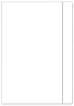 TECZKA RYSUNKOWA A4 Z GUMKĄ BIAŁA