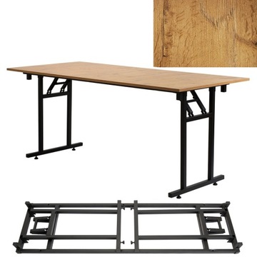 STÓŁ BANKIETOWY ROZKŁADANY SKŁADANY KONFERENCYJNY 200x90x1,8cm T lancelot