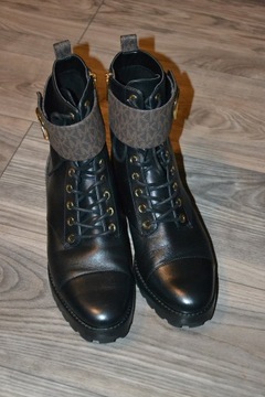 MICHAEL KORS TATUM Boots Nowe Buty Skórzane Damskie 9M Oryginalne 100%