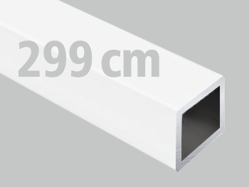 Profil aluminiowy 80x80x2 biały matowy rura 3m