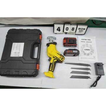 САБЕЛЬНАЯ ПИЛА ДЛЯ ДЕРЕВА МЕТАЛЛА АККУМУЛЯТОРНАЯ 21V 3000RPM 7500 MAH+2AKU