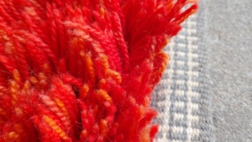 Малиновый ковер Rya Rug Швеция 1960-е гг.