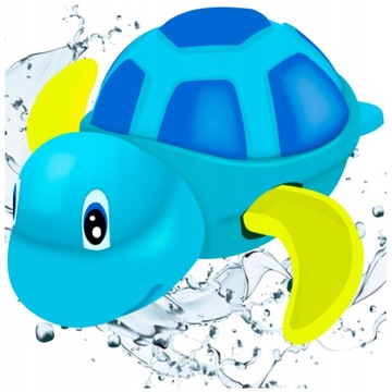 Pływający Żółw Nakręcany Żółwik do Wanny Kąpieli Wody Zabawka dla Dzieci