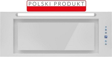 Okap podszafkowy Toflesz Lumino biały 90cm. 850m3/h