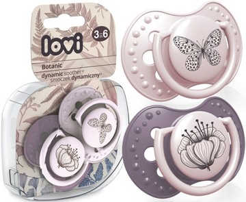 Lovi Botanic Girl smoczek dynamiczny 3-6m 2 szt.