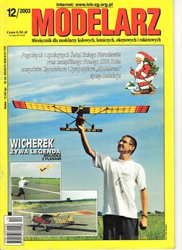 Modelarz 12/2003 szybowiec SZD-21 Kobuz, Krab, PC-553 B/W