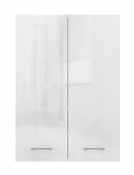 SZAFKA ŁAZIENKOWA WISZĄCA KOMODA 64CM BIAŁA POŁYSK