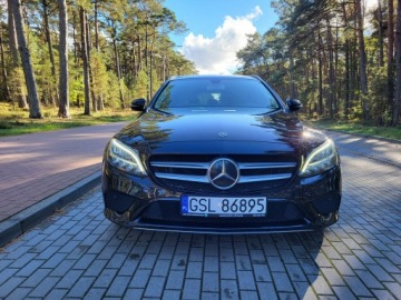 Mercedes Klasa C W205 Kombi Facelifting 1.6 200d 160KM 2019 Mercedes C 200d 2019 Panorama,Virtual, LED, Manual, Bezwypadkowy, VAT 23%, zdjęcie 6