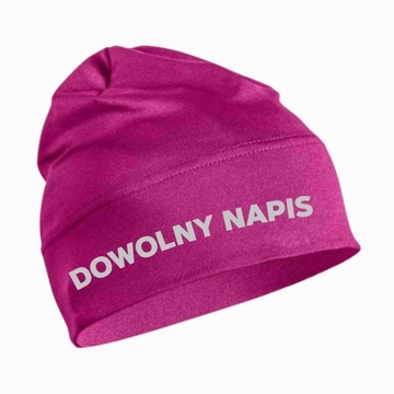 Czapka termoaktywna DOWOLNY NAPIS Narty Wędrówki