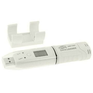 REJESTRATOR TEMPERATURY WILGOTNOŚCI HIGROMETR USB PROGRAM PC XLS DATA LOGER