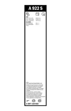 Bosch 3 397 118 922 Pióro wycieraczki
