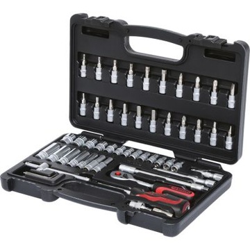 KS Tools 911.0653 Zestaw kluczy nasadowych,53-szt, 1/4