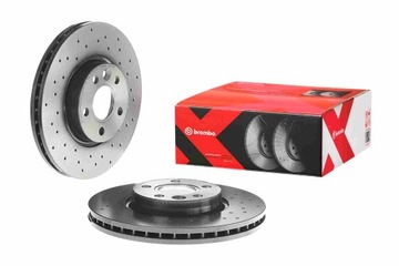 TARCZA HAMULCOWA, BREMBO XTRA, NAWIERCAN